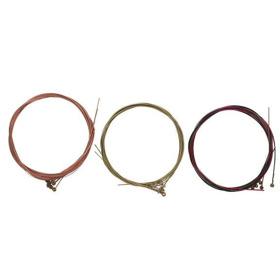 IFANLANDOR Universal Folk Guitar String Light Brown Steel String for Guitar Stable Tune and Great Sound