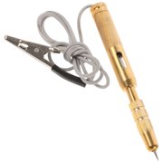 IFANLANDOR Golden Metal Test Pen for 6V-24V Automotive Circuits and Repairs
