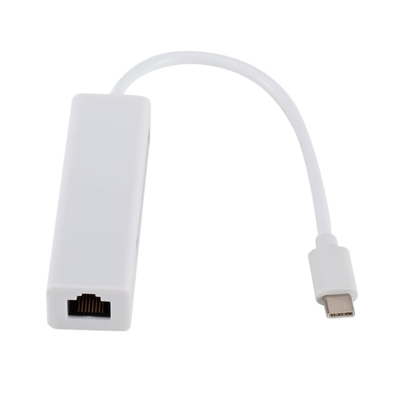IFANLANDOR White USB Type C Hub with Rj45 Network Adapter and Three USB 3 1 Ports