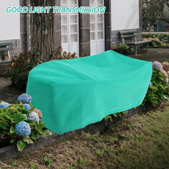 IFANLANDOR Green Rectangular Winter Plant Insulation Cover, Nonwoven Fabric Frost for Outdoor Garden Use