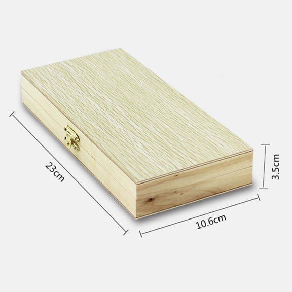 IFANLANDOR Wooden Lab Storage Box for Home Lab Use, Bamboo Material, Stackable and Durable