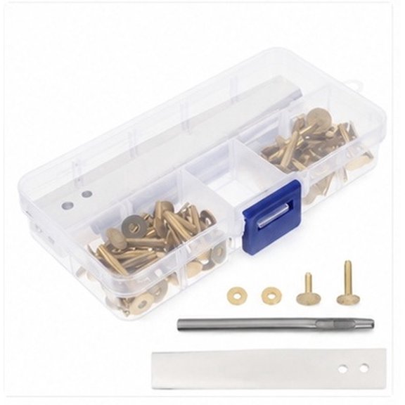 IFANLANDOR Copper and Stainless Steel Rivet Setting Tool for Shoes, Bags, Belts, Jackets, Craft Repair, Home Repairs