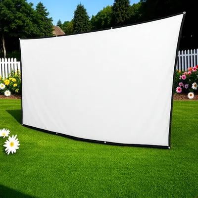 IFANLANDOR Foldable Projector Screen, Multi, Polyester, for Home and Office, Lightweight and Portable