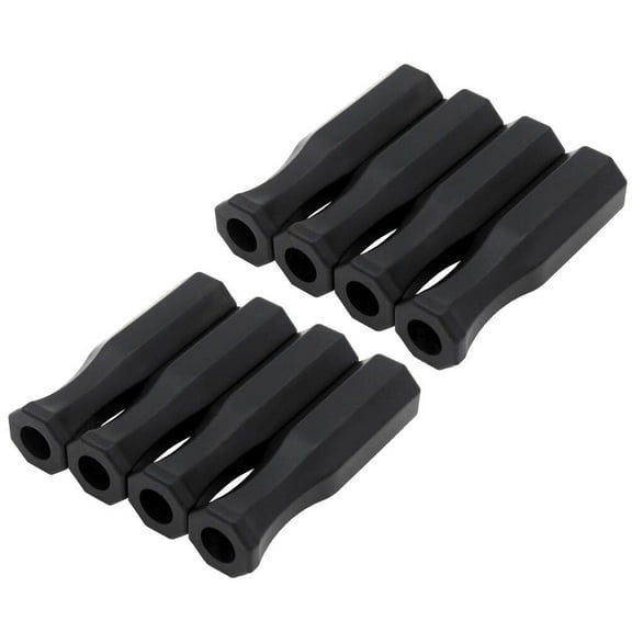 IFANTNG 8 Pcs Plastic Table Football Handle Covers Foosball Handle Grip Replacement Spare Part Foosball Handle Grip Case Universal Safety Table Football Accessory (Black)