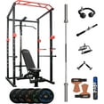 thumbnail image 1 of IFAST 210lb Home Gym Power Cage: Multi-functional Squat Rack with Adjustable Pull-up Bar, 1000lb Capacity, Lat Pulldown, Olympic Bar, Bench & Attachments for Home Fitness, 1 of 9