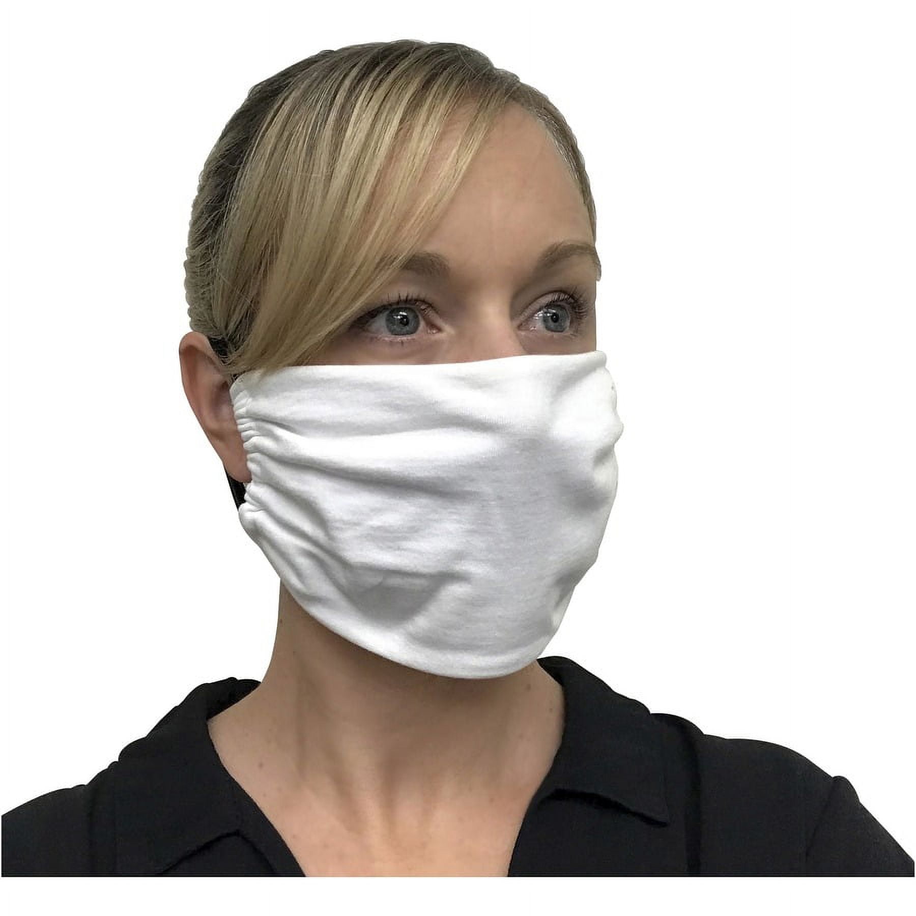 IFB Solutions Elastic Ear Loops Face Mask - Recommended for: Face - White - Earloop Style Mask, Comfortable, Secure Fit, Durable, Rip Resistant, Tear Resistant, Washable - 50 / Pack IFB Solutions Elastic Ear Loops Face Mask - Recommended for: Face - White - Earloop Style Mask, Comfortable, Secure Fit, Durable, Rip Resistant, Tear Resistant, Washable - 50 / Pack