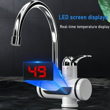 IFCOW 110V Hot Water Heater Faucet Instant Tankless Water Heater Electric Kitchen Bathroom Fast Heating Tap Water Faucet