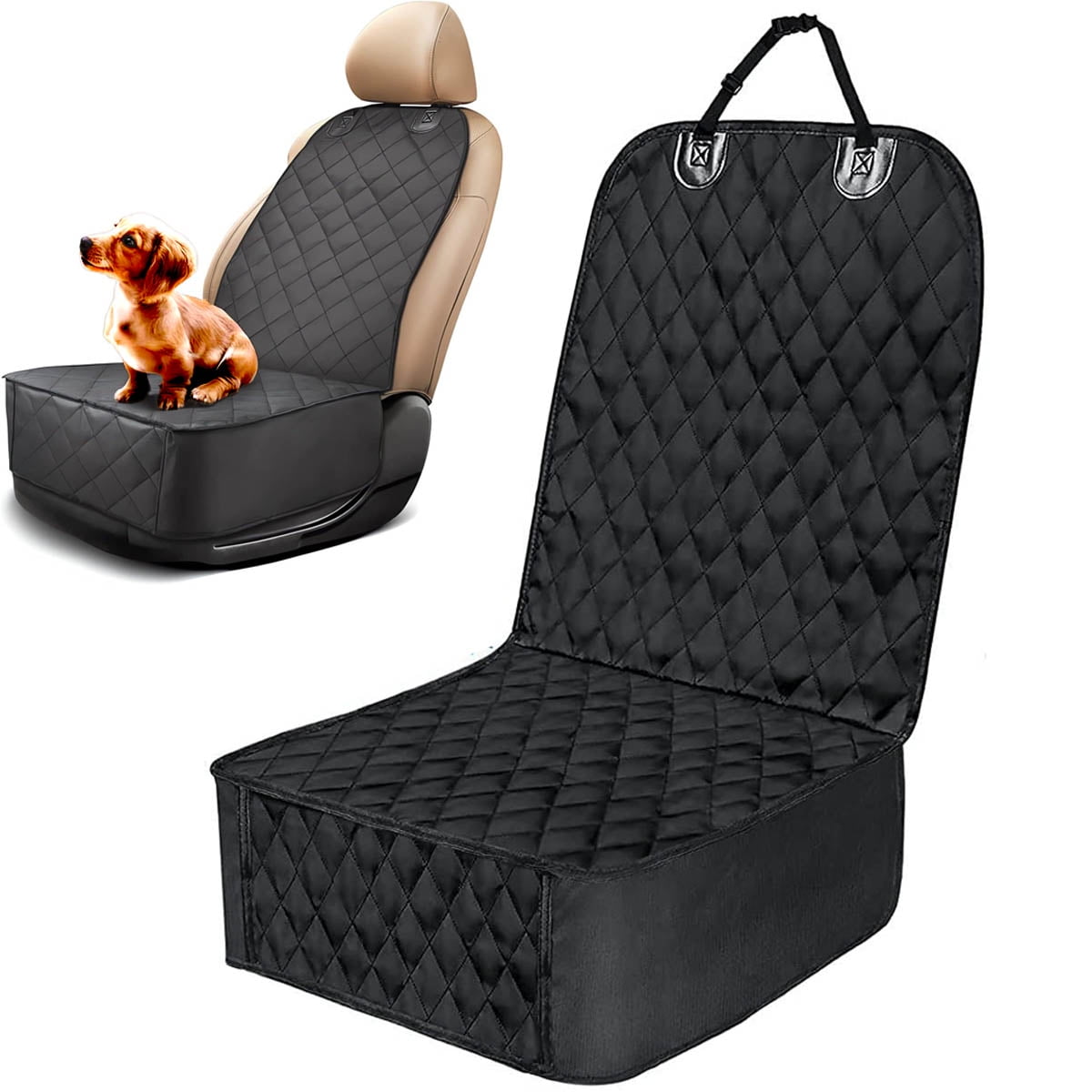 IFCOW Dog Front Seat Cover Protector Against Dirt & Fur Waterproof