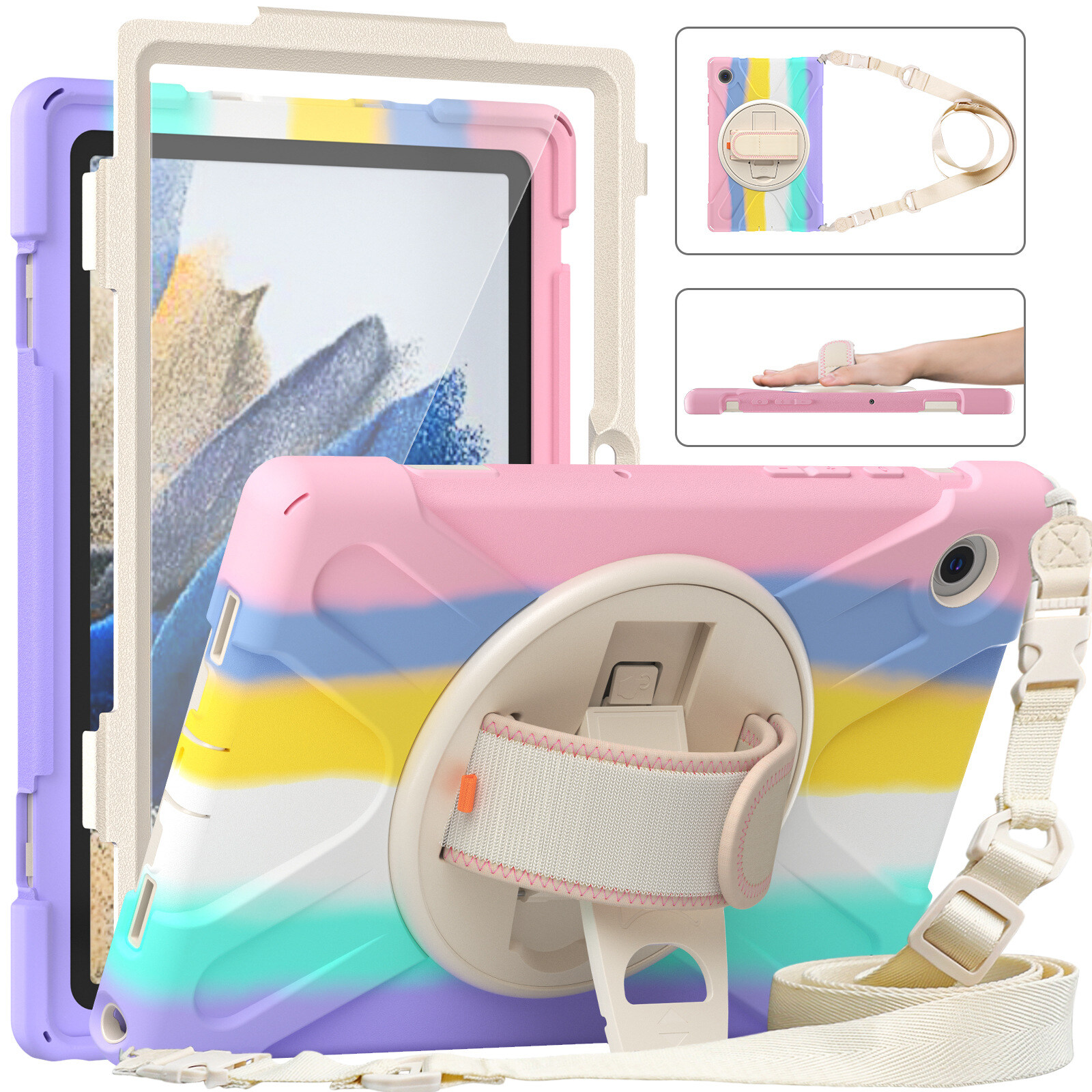 IFCOW Full Body Protective Case for Samsung Galaxy Tab A8 SMX200/X205