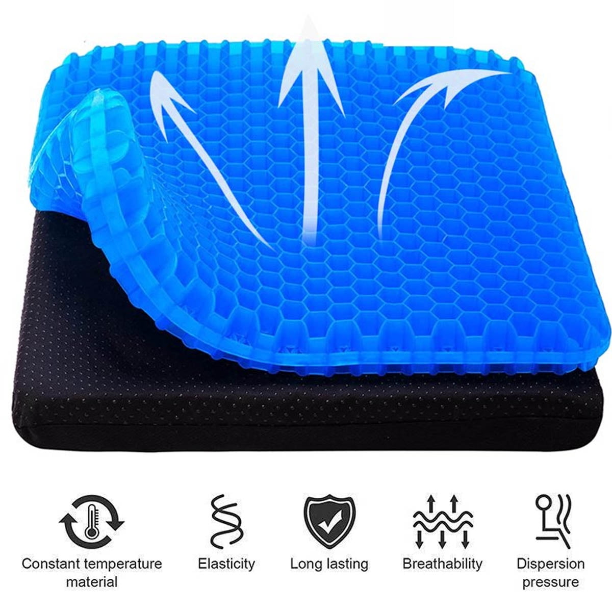 "IFCOW Gel Seat Cushion, Breathable Chair Pad