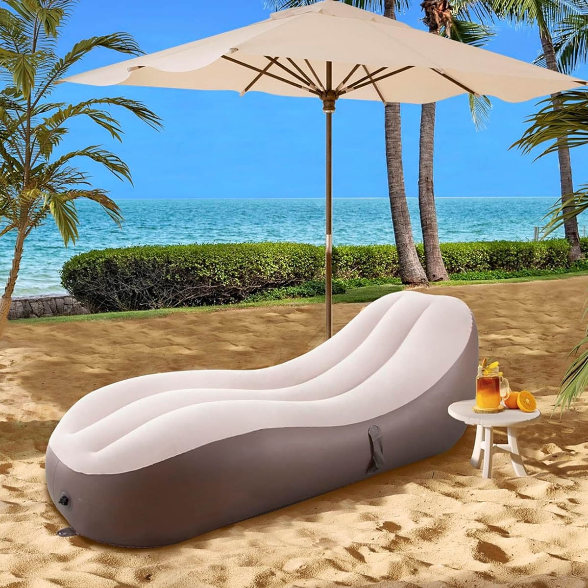 IFCOW Air Sofa Inflatable Couch Wavy ,Chaise Air Lounger,Blow Up