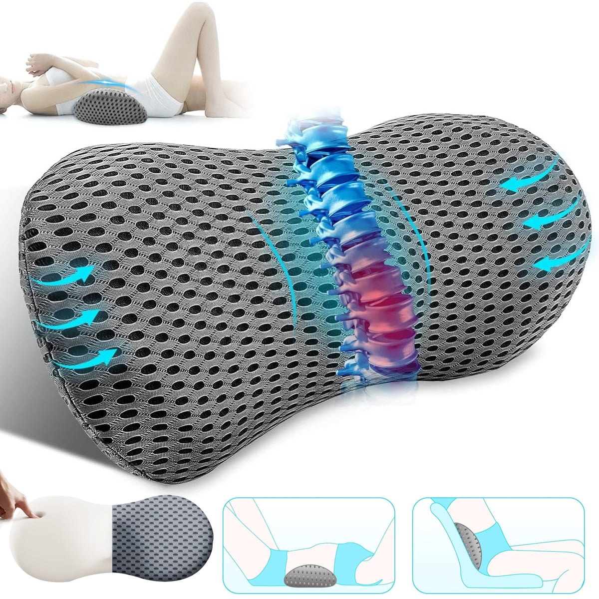 Lumbar Support Pillow for Back Pain Relief