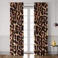 thumbnail image 1 of Cheetah Print Blackout Curtains 52WX84H Rod Pocket Leopard Curtains for Bedroom Living Room Wild Animals Room Darkening Art Printed Drapes 2 Panels, 1 of 7