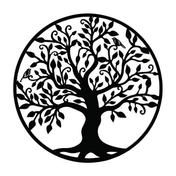 IFHUH Tree of Life 00 Metal Sign Wall Art Tree Metal Wall Decor Home Office Decoration Bedroom Living Room Decor
