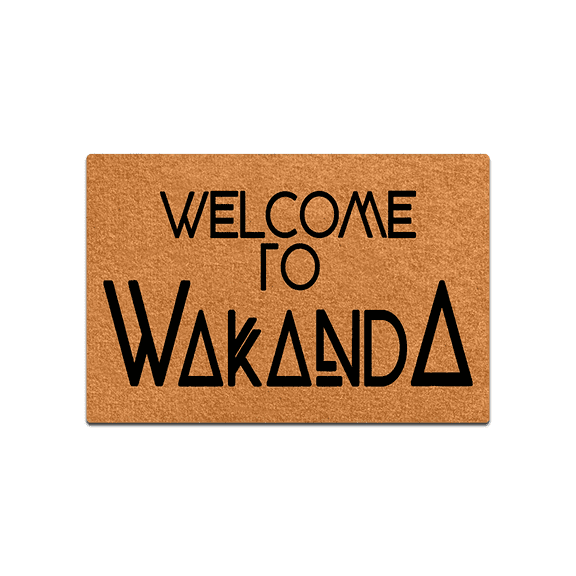 IFHUH Welcome to Wakanda 02 Doormat Funny Welcome Doormat Home and Office Decorative Indoor/Outdoor/Kitchen Mat Non-Slip Rubber 23.6"(L) by 15.7"(W)