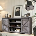 thumbnail image 1 of IFMUST Farmhouse TV Stand for TVs Up to 75", 4-Drawer Storage & Sliding Barn Doors, 1 of 7
