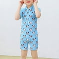 thumbnail image 1 of IFNND Baby Boys Summer Swimsuit Panda Print Zipper One Piece Rash Short Sleeve Zipper Jumpsuit Swimwear Beachwear, 1 of 3