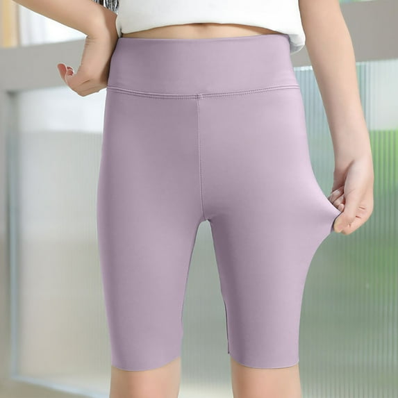 IFNND Girls Bike Shorts Kids Cotton Cartwheel Athletic Gymnastics Shorts for Running Dance，Bike Shorts, Workout Clothes for Girls