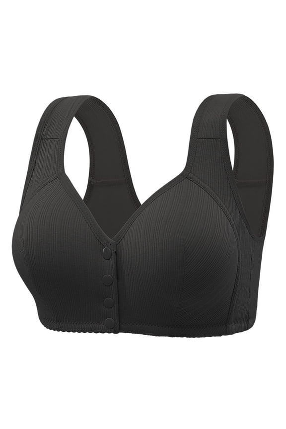 Plus Size Bras for Women Woman's Solid Color Large Bra Wide Shoulder Strap Style Underwire Breathable Plus Size Bra Comfortable Push Up Bra No Underwire