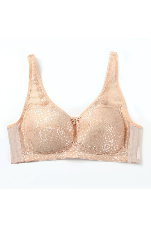 Backless Push Up Bra for Women, Seamless U Back Strapless Bra, Adhesive Comfort T-Shirt Bra in Nude