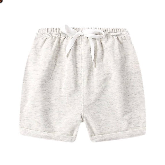 IFNWSV Boys Athletic Shorts Summer Thin Solid Color Drawstring Elastic Waist Casual Sports Pants Gray 2-3 Years
