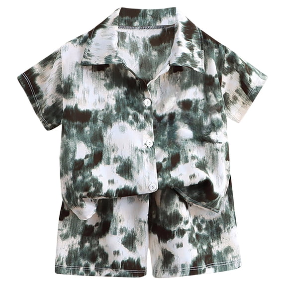 IFNWSV Boys Summer Outfits Fashion Cute Casual Middle Aged Kids Shirt Set Multicolor 8 Years
