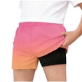 thumbnail image 1 of IFNWSV Boys Summer Shorts Breathable Swim Trunks Print Beach Pants Elastic Waistband Double-layer Five Quarter Pants Hot Pink 7-8 Years, 1 of 6