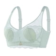 thumbnail image 1 of IFNWSV Bras for Women Lace Trim Wireless Push Up Breathable Soft Lightweight Daily Full Coverage Support Bra Mint Green 38BC, 1 of 4