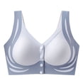 thumbnail image 1 of IFNWSV Bras for Women No Underwire Front Closure Seamless Push Up Lightweight Breathable Daily Full Coverage Comfort Bra Gray 38BC, 1 of 4