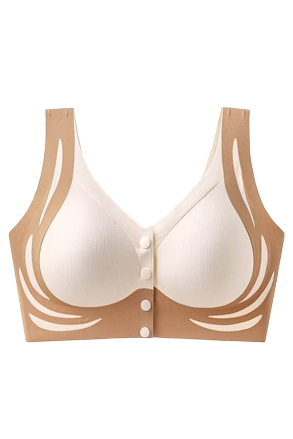 Breathable Comfort Bra for Women, Adjustable Wirefree Lace Bralette with Light Support