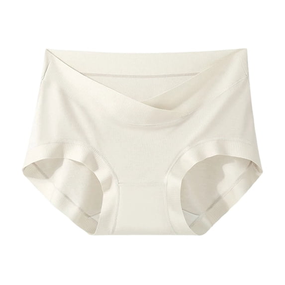 IFNWSV Breathable Cotton Underwear for Women Soft Solid Color Bikini Panties Comfortable Daily Fit Beige XL