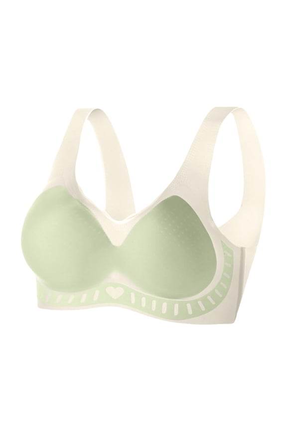 Breathable Wireless Bra Thin Seamless Design for Women Solid Color Sports Comfort Full Coverage No Hook Slip On Yoga Everyday Bra