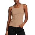 thumbnail image 1 of IFNWSV Camisole Tops for Women U Neck Sleeveless Solid Color Lightweight Layering Basic Cami Top Khaki S, 1 of 6