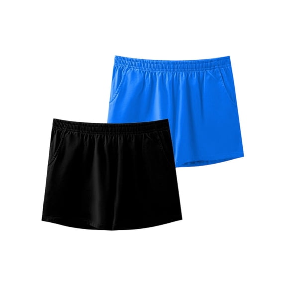 IFNWSV Cotton Boyshort Underwear 2 Pack Mid Rise Breathable Soft Stretch Sport Panties for Women Comfort Multicolor M