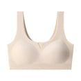 thumbnail image 1 of IFNWSV Everyday Bras for Women Wireless Racerback Backless Push Up Bra No Underwire Seamless Light Lift Bra Beige 44D, 1 of 2