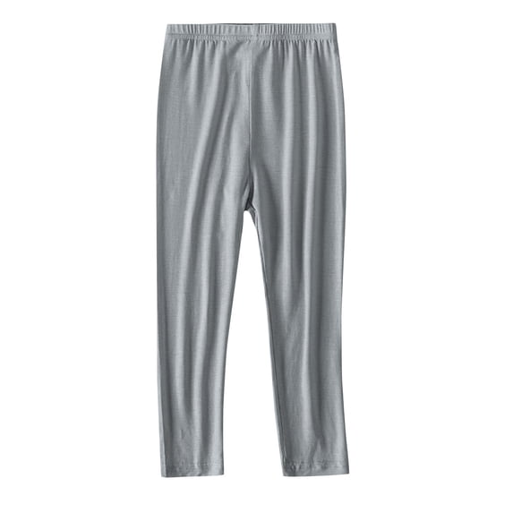 IFNWSV Girls Casual Pants Summer Thin Loose Fit Soft Modal Cotton Blend Trousers Breathable Mosquito Proof Gray 8 Years