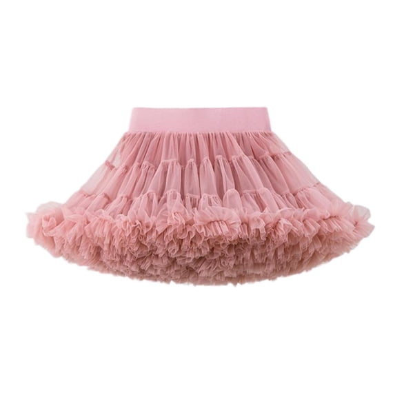 IFNWSV Girls Casual Skirt Knee Length Elastic Waist Solid Color Cotton Blend Skirt 0-2 Years