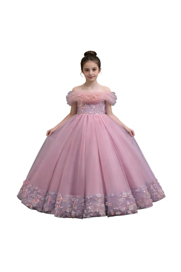 princess dress walmart Girls Birthday Princess Dress Toddler Cute Ruffle Sleeveless Tulle Dresses Kids Lightweight Comfy Party Midi Dresses