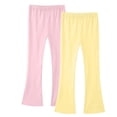 thumbnail image 1 of IFNWSV Girls Flare Pants 2 Pack Solid Yoga Bell Bottom Long Tights Elastic Waist Multicolor 11 Years, 1 of 2