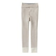 thumbnail image 1 of IFNWSV Girls Leggings Lined Thickened High Waist Pull On Warm Opaque Tights for Winter Outdoor Cold Weather Beige 5-8 Years, 1 of 3