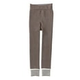 thumbnail image 1 of IFNWSV Girls Leggings Lined Thickened High Waist Pull On Warm Opaque Tights for Winter Outdoor Cold Weather Coffee 8-10 Years, 1 of 3