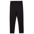 thumbnail image 1 of IFNWSV Girls Leggings Solid Color Elastic Waistband Cropped Length Thin Casual Comfortable Trousers Black 9 Years, 1 of 5