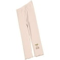thumbnail image 1 of IFNWSV Girls Pants Mid Waist 7/8 Length Pull On Stretchy Opaque Leggings for School Active Daily Wear Beige 6-8 Years, 1 of 1