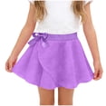 thumbnail image 1 of IFNWSV Girls Play Skirt Short Length Elastic Waist Solid Color Chiffon Fabric Skirt 7-8 Years, 1 of 6