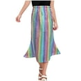 thumbnail image 1 of IFNWSV Girls Summer Skirt Long Length Elastic Waist Solid Color Cotton Blend Skirt 13 Years, 1 of 3
