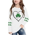 thumbnail image 1 of IFNWSV Girls T Shirts Long Sleeve Round Neck Printed Pullover Top Casual Colorful Graphic Tee for School White 3 Years, 1 of 5