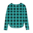 thumbnail image 1 of IFNWSV Graphic Tees for Girls Long Sleeve Crewneck Side Split Hem Pullover Top Casual Print T Shirt for Girls Mint Green 7 Years, 1 of 6