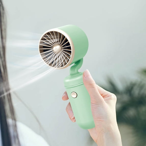 IFNWSV Handheld Fan Summer Portable Carry Small Fan Rechargeable Household Small Fan Student Dormitory Outdoor Gift Fan Light Sound Low Noise