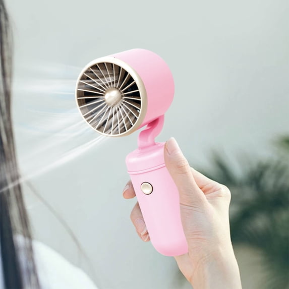 IFNWSV Handheld Fan Summer Portable Carry Small Fan Rechargeable Household Small Fan Student Dormitory Outdoor Gift Fan Light Sound Low Noise
