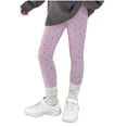 thumbnail image 1 of IFNWSV Leggings for Girls Polka Dot Print Slim Fit Stretchy Cotton Trousers Elastic Waistband Pink 3-4 Years, 1 of 5